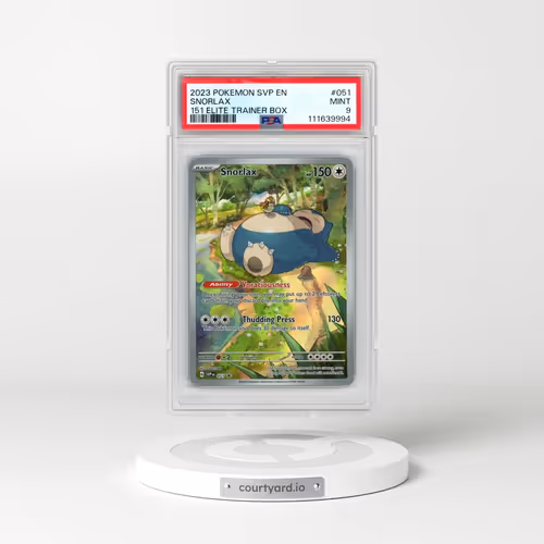 2023 Pokémon Svp EN-SV Black Star Promo #051 Snorlax - 151 Elite Trainer Box (PSA 9 MINT)