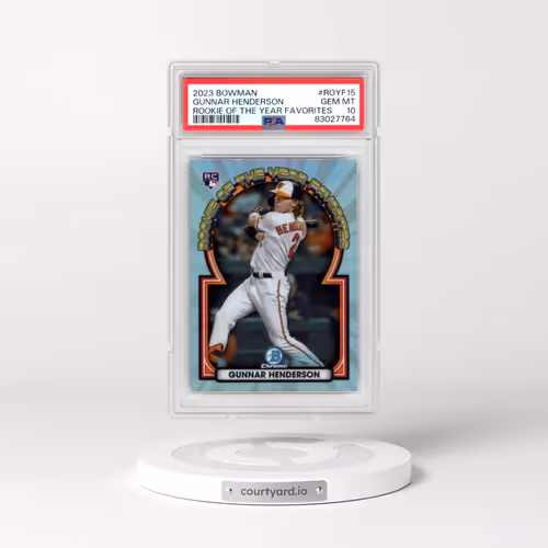 2023 Bowman Rookie of the Year Favorites #ROYF15 Gunnar Henderson (PSA 10 GEM MINT)