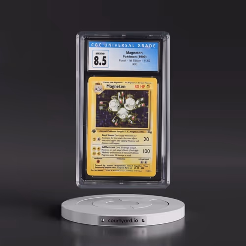 1999 Fossil #11/62 Magneton - 1st Edition Holo (CGC 8.5 NM-MT+)