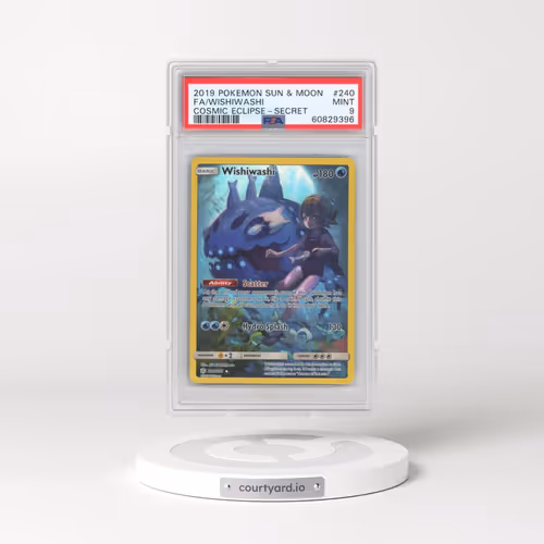 2019 Pokémon Sun & Moon Cosmic Eclipse #240 Wishiwashi - Full Art Secret (PSA 9 MINT)