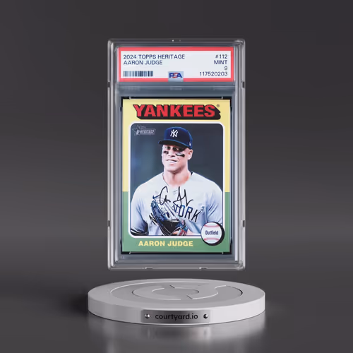 2024 Topps Heritage #112 Aaron Judge (PSA 9 MINT)