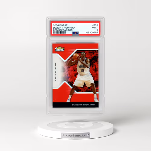 2004 Finest #159 Dwight Howard - Red Refractor (PSA 9 MINT)