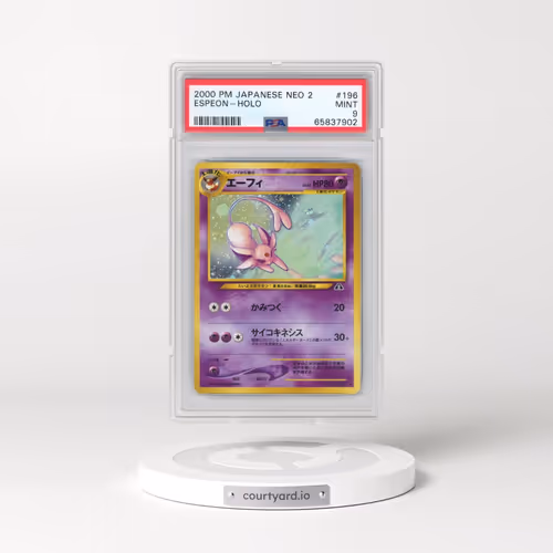 2000 Pokémon Neo 2 #196 Espeon - Holo (PSA 9 MINT)