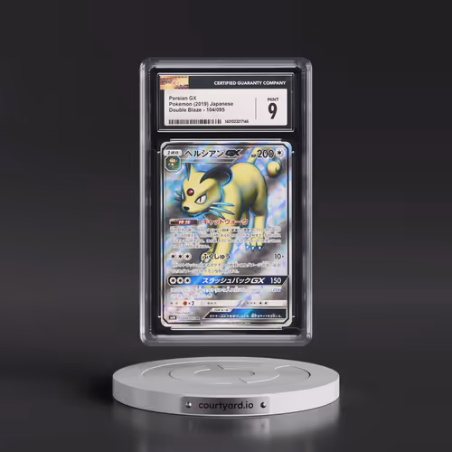 2019 Double Blaze #104/095 Persian GX - Super Rare Holo (CGC 9 MINT)