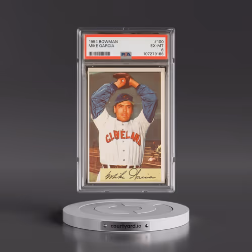 1954 Bowman #100 Mike Garcia (PSA 6 EX-MT)