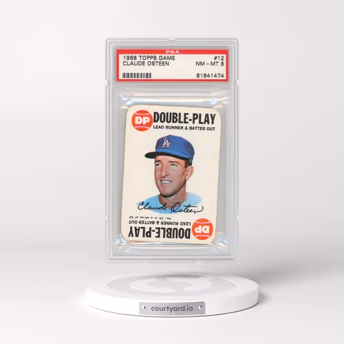 1968 Topps Game #12 Claude Osteen (PSA 8 NM-MT)