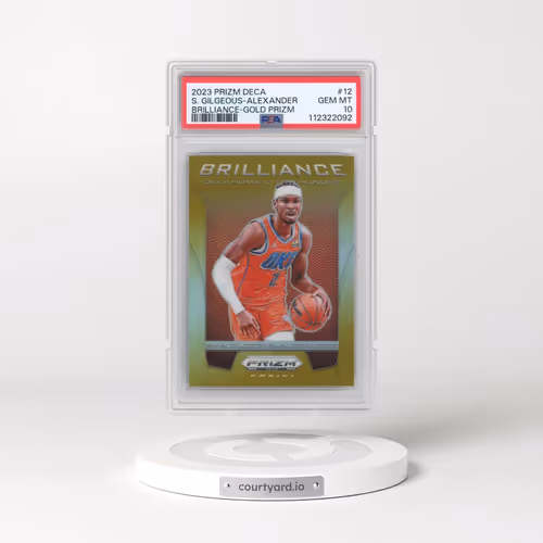 2023 Panini Prizm Deca Brilliance #12 Shai Gilgeous-Alexander - Gold Prizm (PSA 10 GEM MINT)