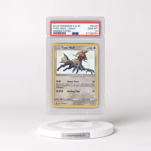 2019 Pokémon Sun & Moon Hidden Fates #SV45 Type: Null - Holo (PSA 10 GEM MINT)