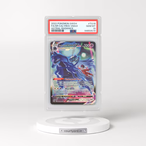 2022 Pokémon Sword & Shield Astral Radiance #TG18 Shadow Rider Calyrex Vmax - Full Art (PSA 10 GEM MINT)