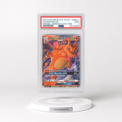 2019 Hidden Fates #SM211 Charizard GX - Full Art Holo (PSA 9 MINT)