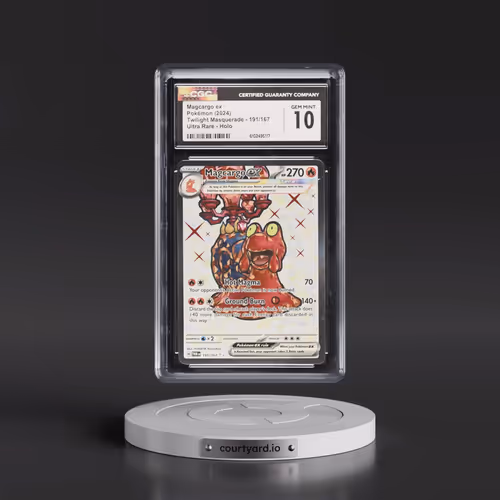 2024 Twilight Masquerade - TWM EN #191/167 Magcargo ex - Ultra Rare Holo (CGC 10 GEM MINT)