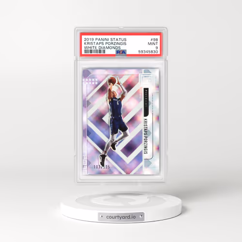 2019 Panini Status #98 Kristaps Porzingis - White Diamonds (PSA 9 MINT)
