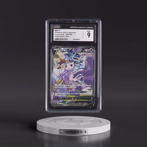 2021 Fusion Arts #106/100 Mew V - Super Rare Holo (CGC 9 MINT)