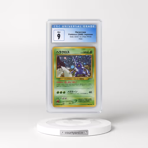 2000 Gold, Silver, to a New World #214 Heracross - Holo (CGC 9 MINT)