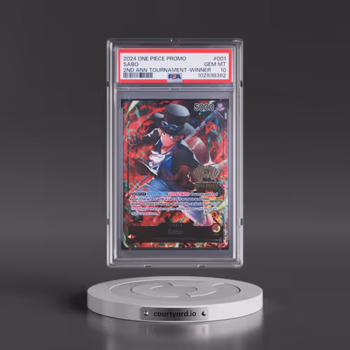 2024 One Piece Promos #001 Sabo - 2nd Anniversary Tournament-Winner (PSA 10 GEM MINT)