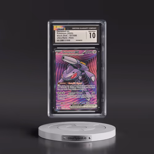 2025 Pokémon Blk EN-Black Bolt #161 Genesect EX - Holo Ultra Rare (CGC 10 GEM MINT)