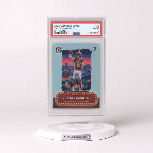 2024 Panini Donruss Optic Uptowns #2 Jayden Daniels (PSA 9 MINT)