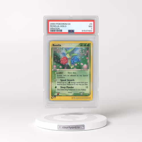 2003 Pokémon EX Dragon #9 Roselia - Holo (PSA 7 NM)
