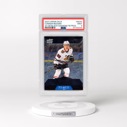 2023 Upper Deck Extended Series 2007-08 Black Diamond Retros #BD44 Connor Bedard (PSA 9 MINT)