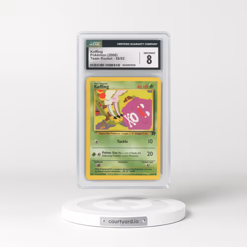 1999 Team Rocket #58 Koffing (CGC 8 NM-MT)