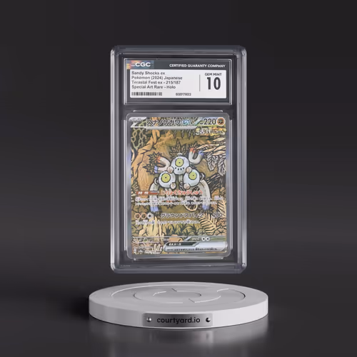 2024 Pokémon Sv8a-Terastal Fest EX #215 Sandy Shocks EX - Holo Special Art Rare (CGC 10 GEM MINT)