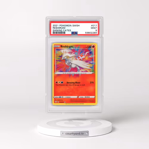 2021 Pokémon Sword & Shield Shining Fates #017 Reshiram (PSA 9 MINT)