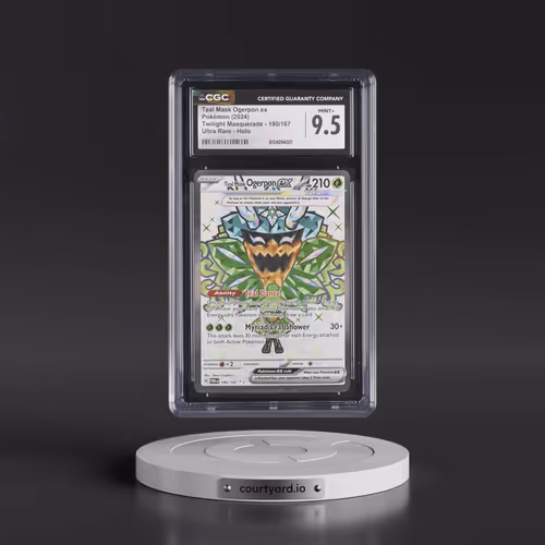 2024 Pokémon Twm EN-Twilight Masquerade #190 Teal Mask Ogerpon EX - Holo Ultra Rare (CGC 9.5 MINT+)