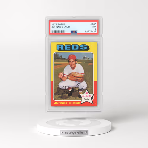 1975 Topps #260 Johnny Bench (PSA 7 NM)