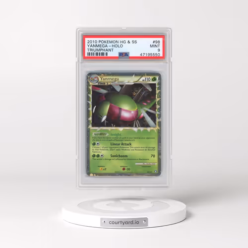 2010 Pokémon Heartgold & Soulsilver Triumphant #98 Yanmega - Holo (PSA 9 MINT)