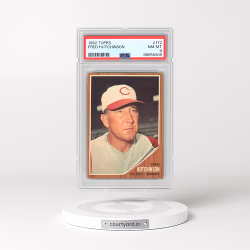 1962 Topps #172 Fred Hutchinson (PSA 8 NM-MT)