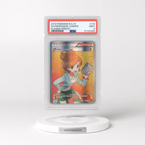 2013 Pokémon Black & White Plasma Freeze #116 Professor Juniper - Full Art (PSA 9 MINT)