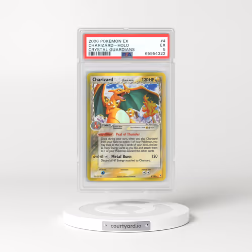 2006 EX Crystal Guardians #4 Charizard δ - Holo (PSA 5 EX)