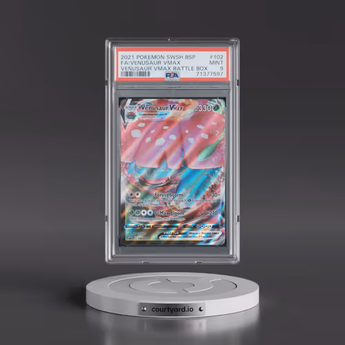 2021 Pokémon Swsh Black Star Promo #102 Venusaur Vmax - Full Art Venusaur Vmax Battle Box (PSA 9 MIN