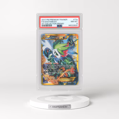 2015 Roaring Skies #77a Shaymin EX - Holo Alt. Art Premium Trainer's XY Collection (PSA 8 NM-MT)
