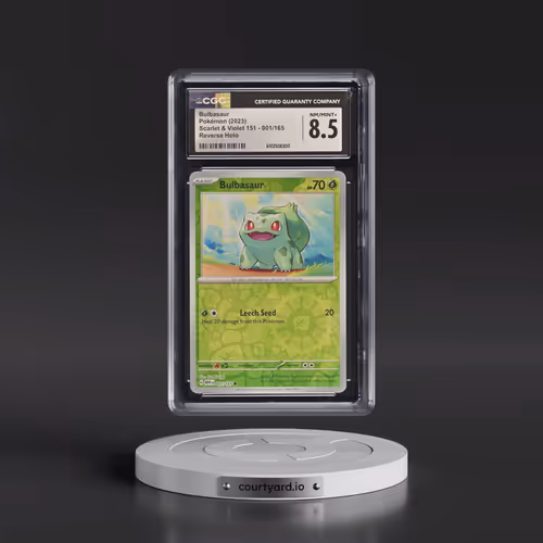 2023 Scarlet & Violet 151 - MEW EN #001/165 Bulbasaur - Reverse Holo (CGC 8.5 NM-MT+)