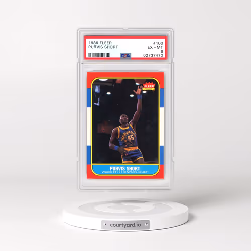 1986 Fleer #100 Purvis Short (PSA 6 EX-MT)