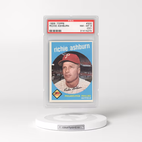 1959 Topps #300 Richie Ashburn (PSA 8 NM-MT)