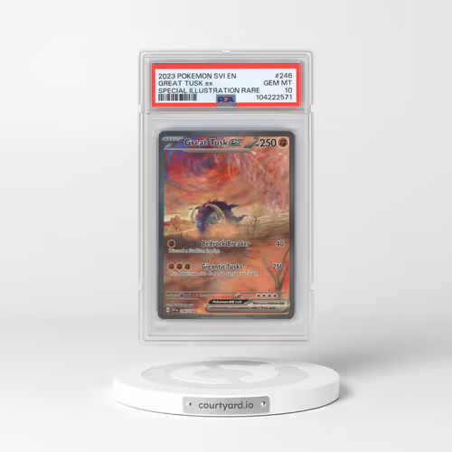 2023 Pokémon Svi EN-Scarlet & Violet #246 Great Tusk EX - Holo Special Illustration Rare (PSA 10 GEM MINT)