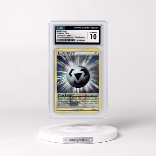2010 Undaunted #80/90 Metal Energy - Player Rewards Program Poké League (CGC 10 GEM MINT)