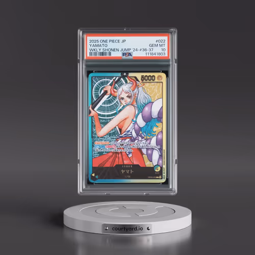 2025 One Piece Japanese Promos #022 Yamato - Weekly Shonen Jump 2024-Issue 36-37 (PSA 10 GEM MINT)