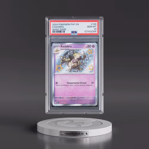 2024 Pokémon Paf EN-Paldean Fates #149 Kadabra - Shiny Rare (PSA 10 GEM MINT)