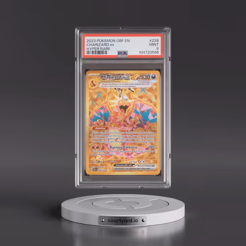 2023 Pokémon Obf EN-Obsidian Flames #228 Charizard EX - Holo Hyper Rare (PSA 9 MINT)