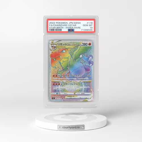 2022 Pokémon Sword & Shield Star Birth #118 Charizard Vstar - Full Art Hyper Rare (PSA 10 GEM MINT)