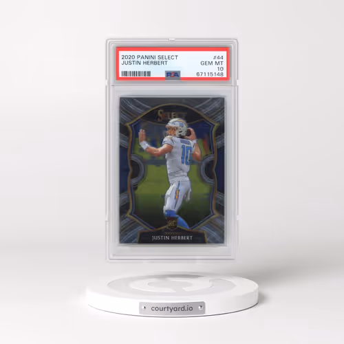 2020 Panini Select #44 Justin Herbert (PSA 10 GEM MINT)