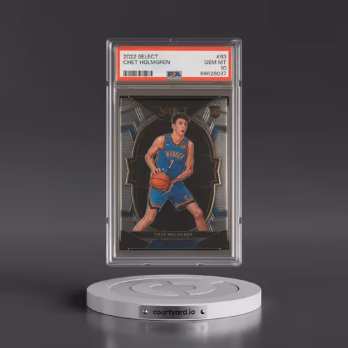 2022 Panini Select #83 Chet Holmgren (PSA 10 GEM MINT)