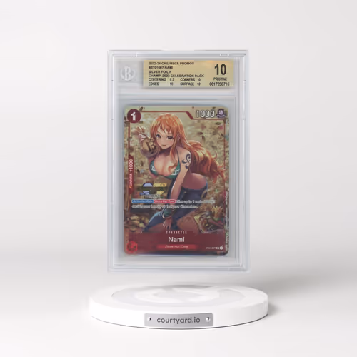 2022 Tournament Promos - English #007 Nami - CS '23 Celebration Pack (Silver Foil) (BGS 10 PRISTINE)