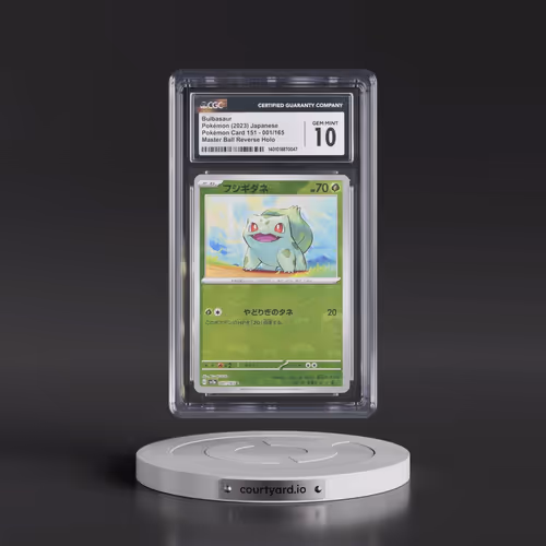 2023 Pokémon Card 151 #001/165 Bulbasaur - Reverse Holo Master Ball (CGC 10 GEM MINT)