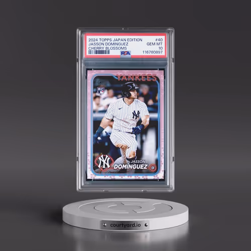 2024 Topps Baseball Japan Edition #40 Jasson Dominguez - Cherry Blossoms (PSA 10 GEM MINT)