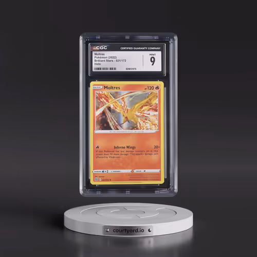 2022 Brilliant Stars #021/172 Moltres - Holo (CGC 9 MINT)