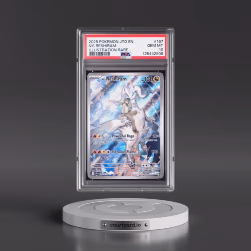 2025 Pokémon Jtg EN-Journey Together #167 N's Reshiram - Illustration Rare (PSA 10 GEM MINT)